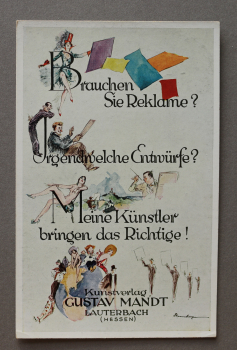 Ansichtskarte AK Lauterbach 1960er Jahre Kunstverlag Gustav Mandt Reklame Architektur Ortsansicht Hessen